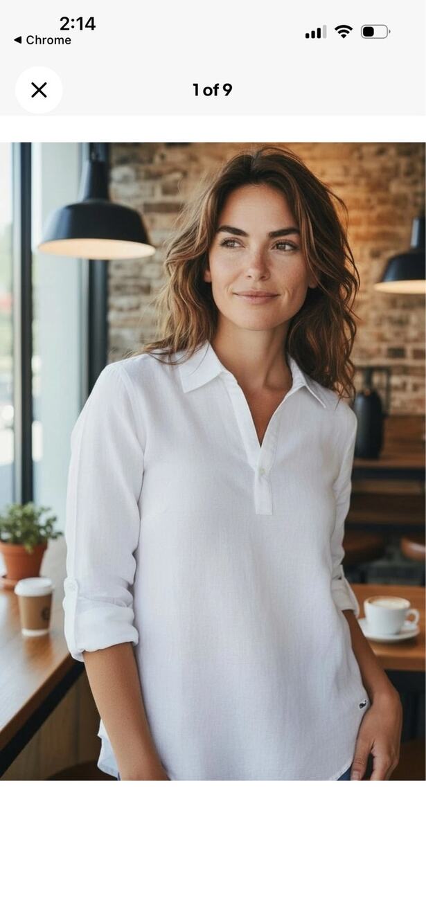 Vineyard Vines White Cap Lucaya Tunic Cotton Linen